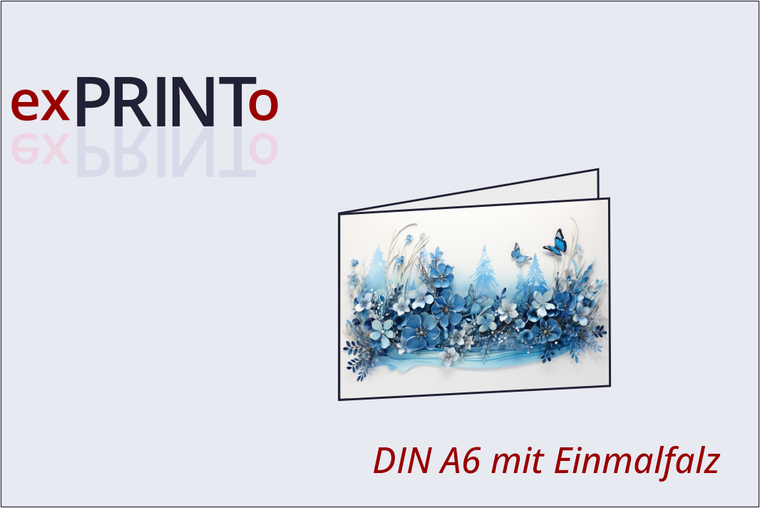 DIN A6 Klappkarten