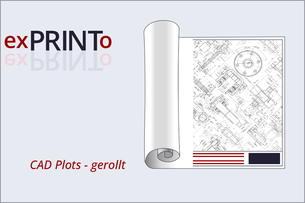 CAD Plots gerollt