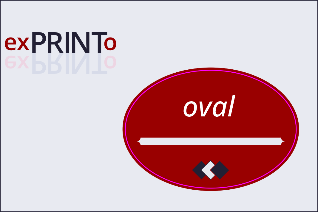 Aufkleber & Sticker - oval