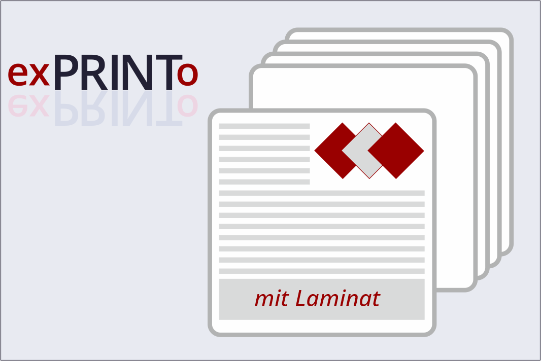 Drucke in freien Größen mit Laminat