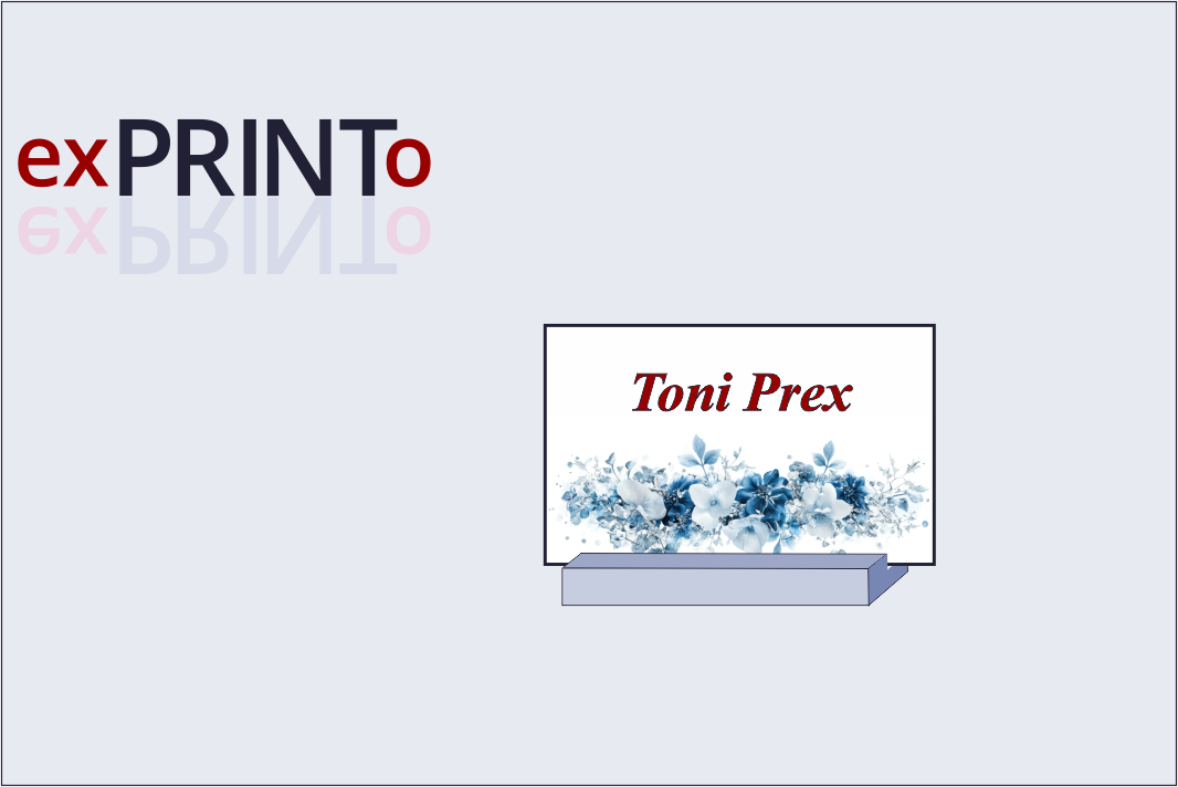 Tischkarten für fertige Halterungen