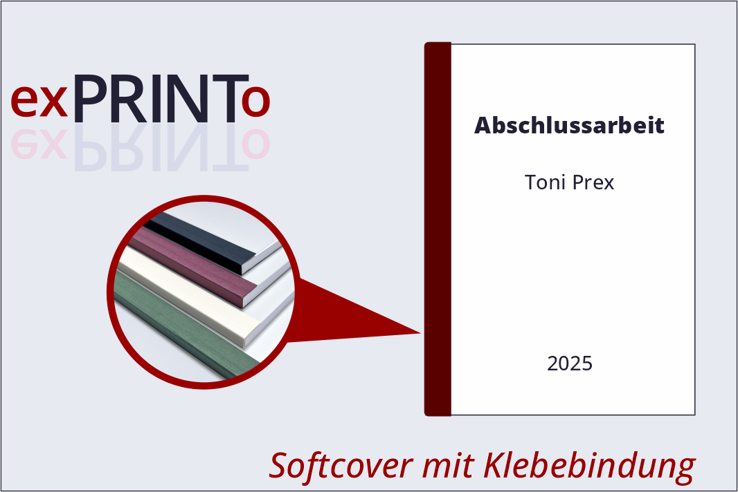 Arbeiten im Softcover mit Klebebindung