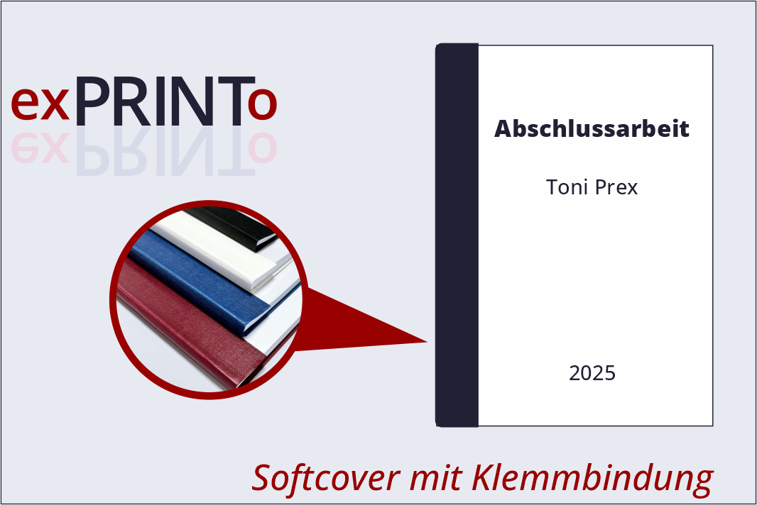Arbeiten im Softcover mit Klemmbindung